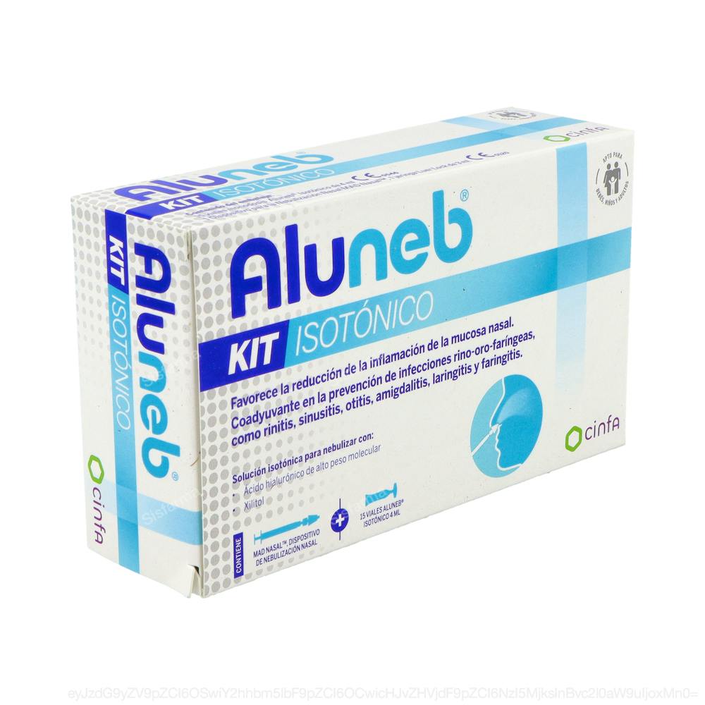 Aluneb Isotónico Kit 15 Viales 4 ml + 1 Dispositivo